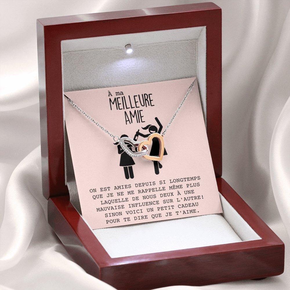 ONELOVE • Collier Meilleures Amies Double Cœur - Lehnaa