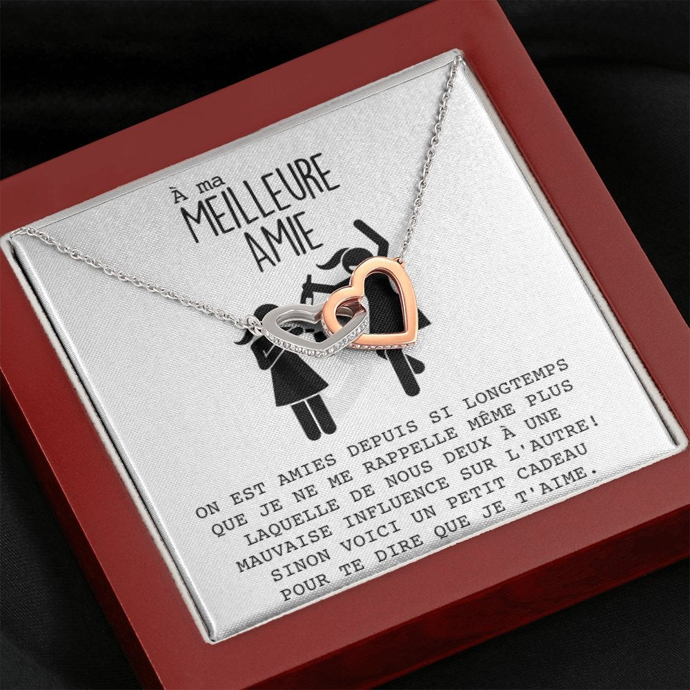 ONELOVE • Collier Meilleures Amies Double Cœur - Lehnaa