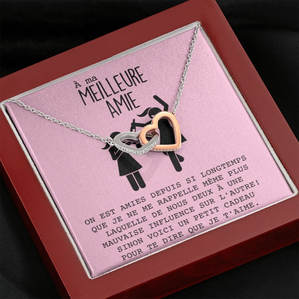 ONELOVE • Collier Meilleures Amies Double Cœur - Lehnaa