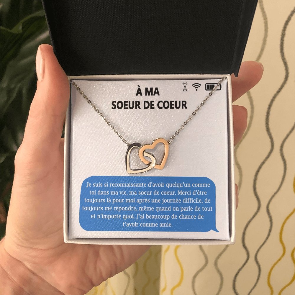 ONELOVE • Collier Meilleures Amies Double Cœur - Lehnaa