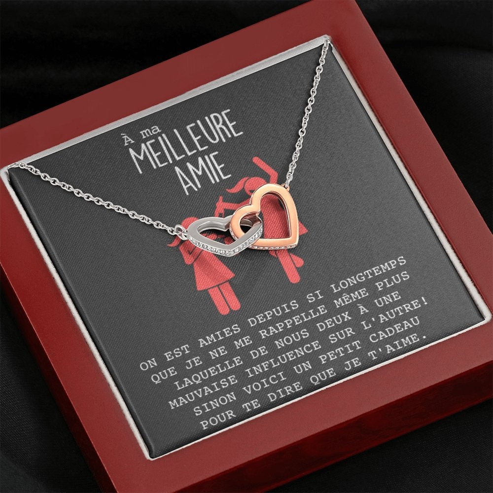 ONELOVE • Collier Meilleures Amies Double Cœur - Lehnaa