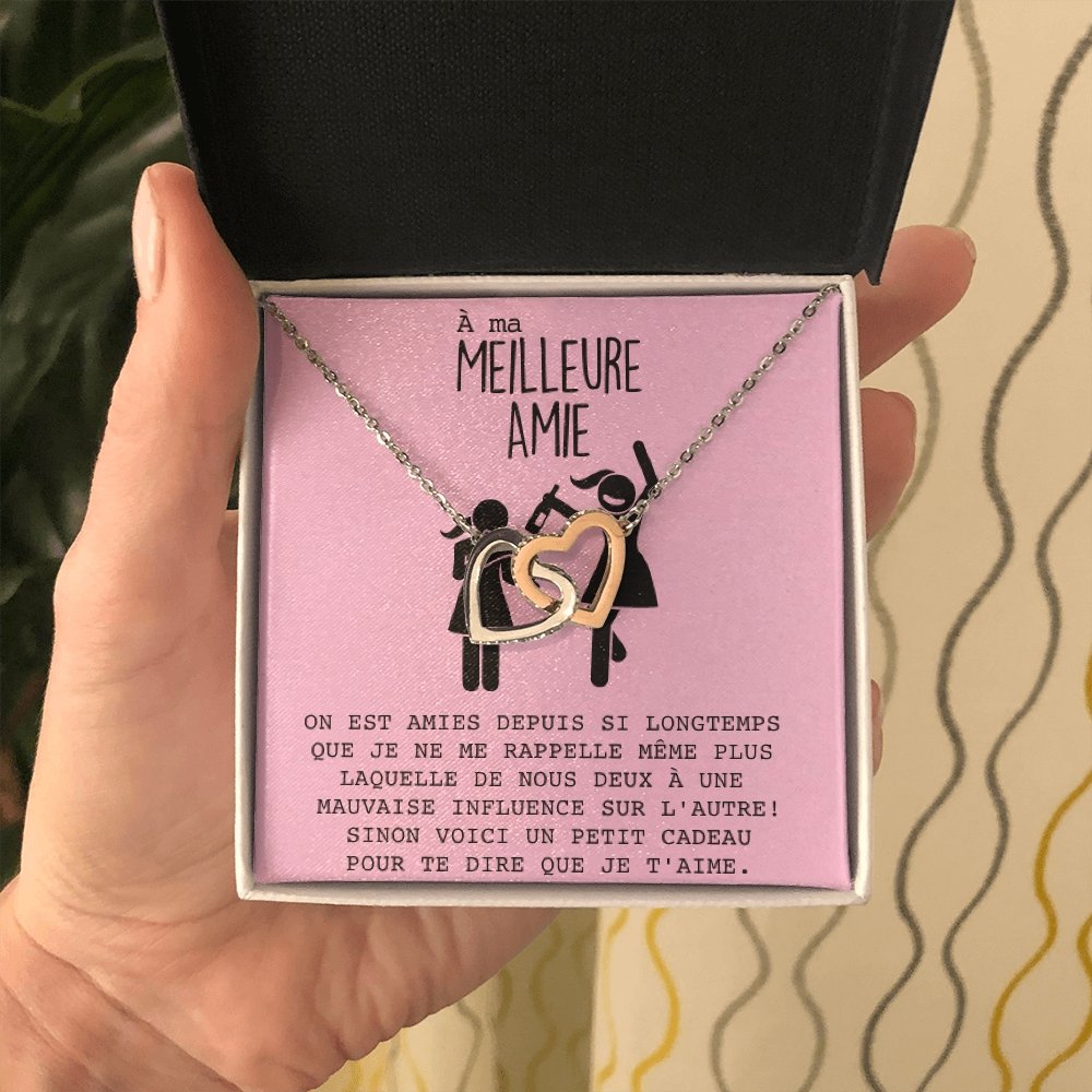 ONELOVE • Collier Meilleures Amies Double Cœur - Lehnaa