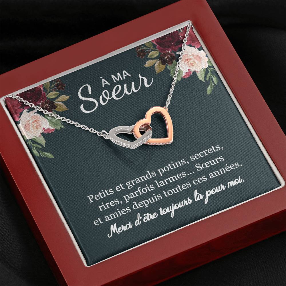 ONELOVE • Collier Sœurs Double Cœur - Lehnaa