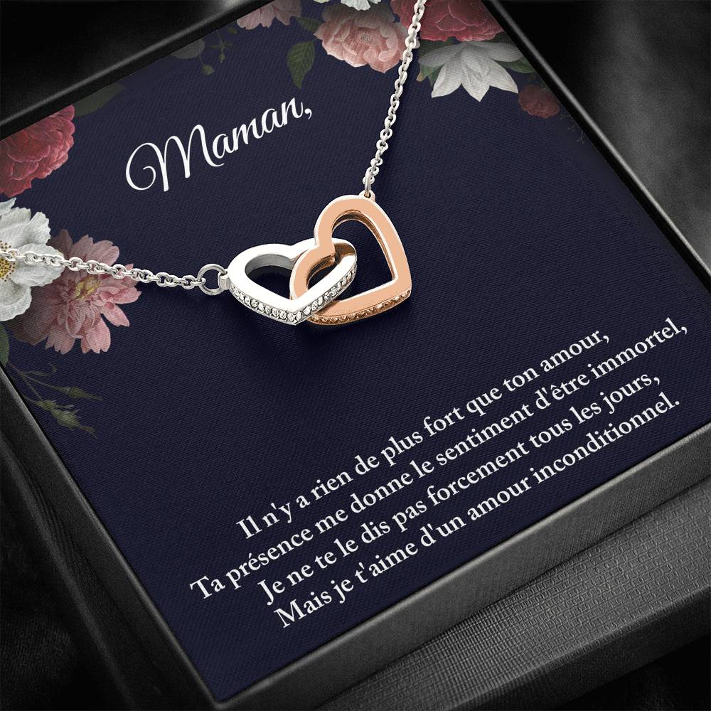 ONEMOM • Collier Maman • Meilleure maman du monde Double Cœur - Lehnaa