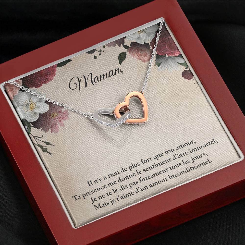 ONEMOM • Collier Maman • Meilleure maman du monde Double Cœur - Lehnaa