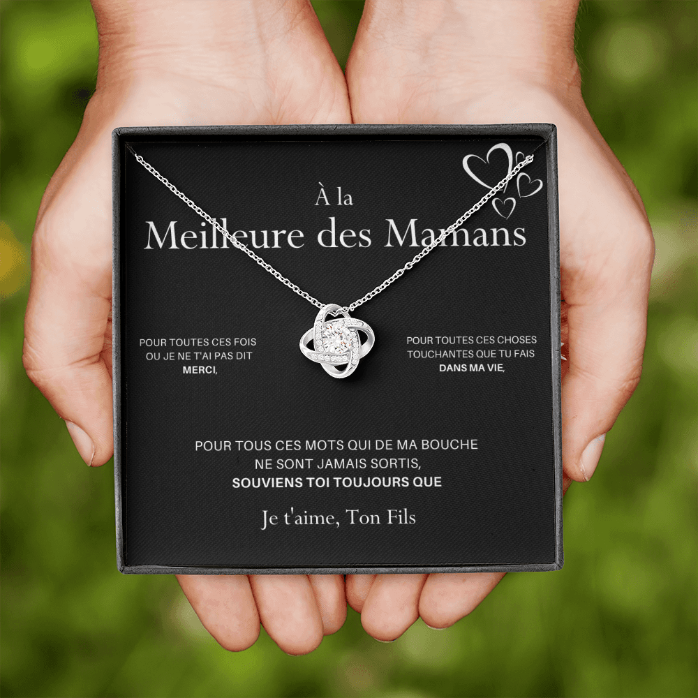 LOVYOUMOM • Collier de la fête des mères Noeud d'Amour Version Homme - Lehnaa