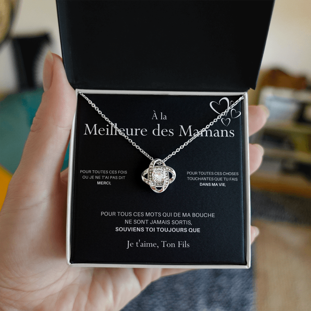 LOVYOUMOM • Collier de la fête des mères Noeud d'Amour Version Homme - Lehnaa