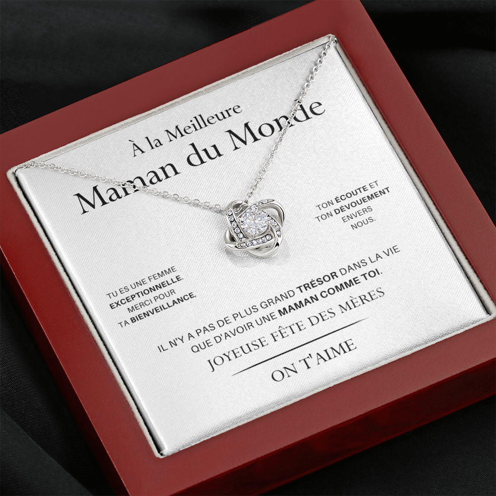 LOVYOUMOM • Collier de la fête des mères Noeud d'Amour - Lehnaa