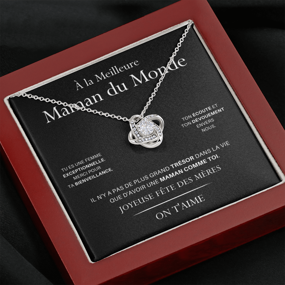 LOVYOUMOM • Collier de la fête des mères Noeud d'Amour - Lehnaa