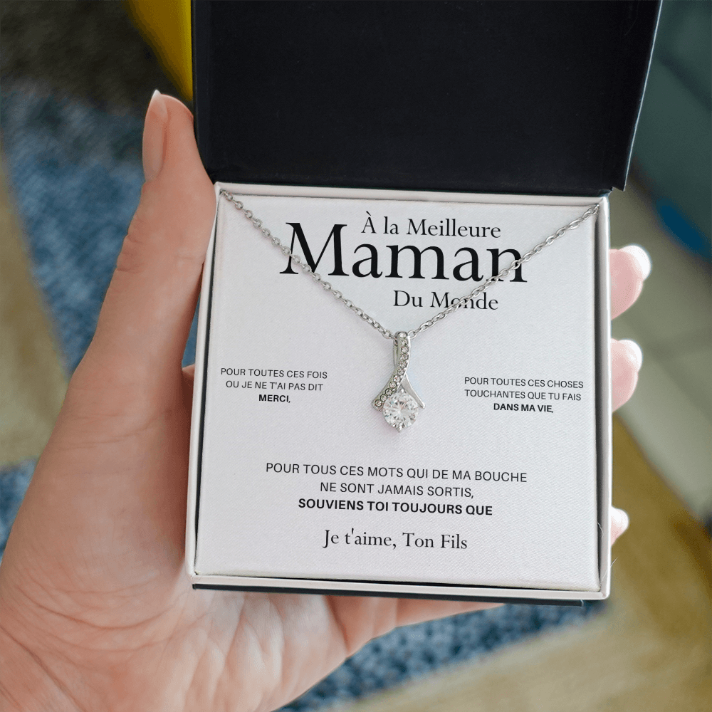 ONEMOM • Collier Déclaration Maman Elixir Version Femme - Lehnaa