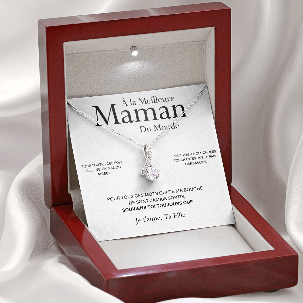 ONEMOM • Collier Déclaration Maman Elixir Version Femme - Lehnaa