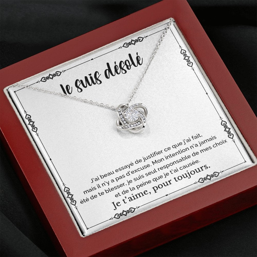 SORRY • Collier D'excuse Noeud d'Amour - Lehnaa