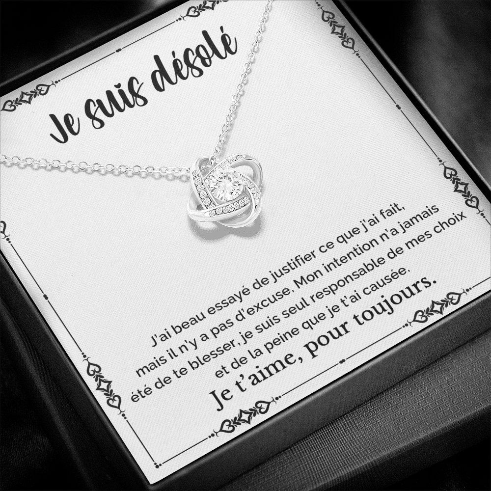 SORRY • Collier D'excuse Noeud d'Amour - Lehnaa