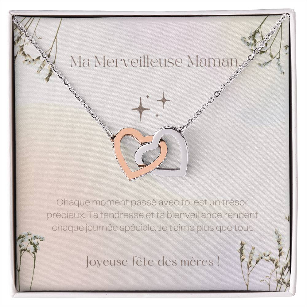 LOVEMAMA • Collier de la fête des mères Double Cœur