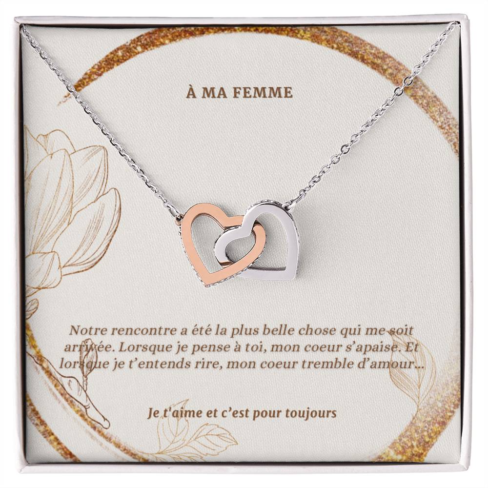 INFINITY  • Collier Déclaration d'amour Double Coeur