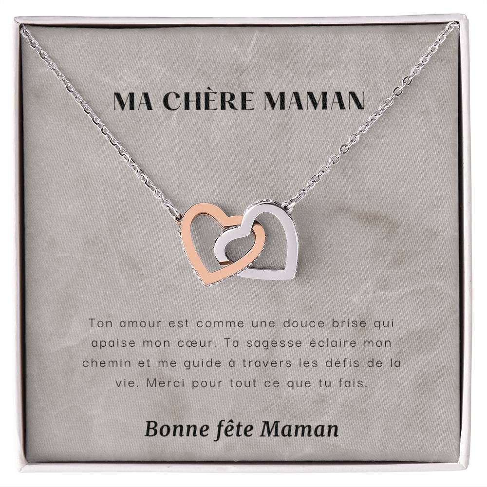 LOVEMAMA • Collier de la fête des mères Double Cœur