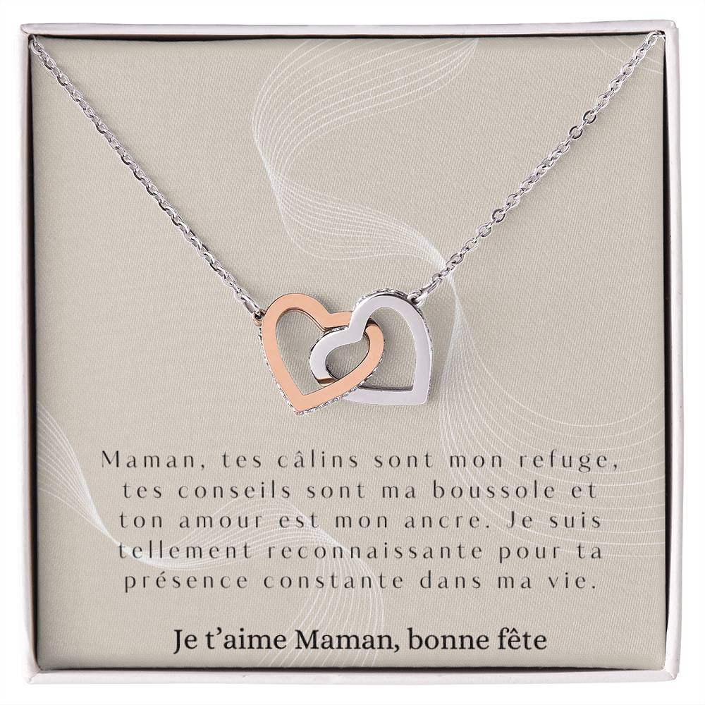 LOVEMAMA • Collier de la fête des mères Double Cœur