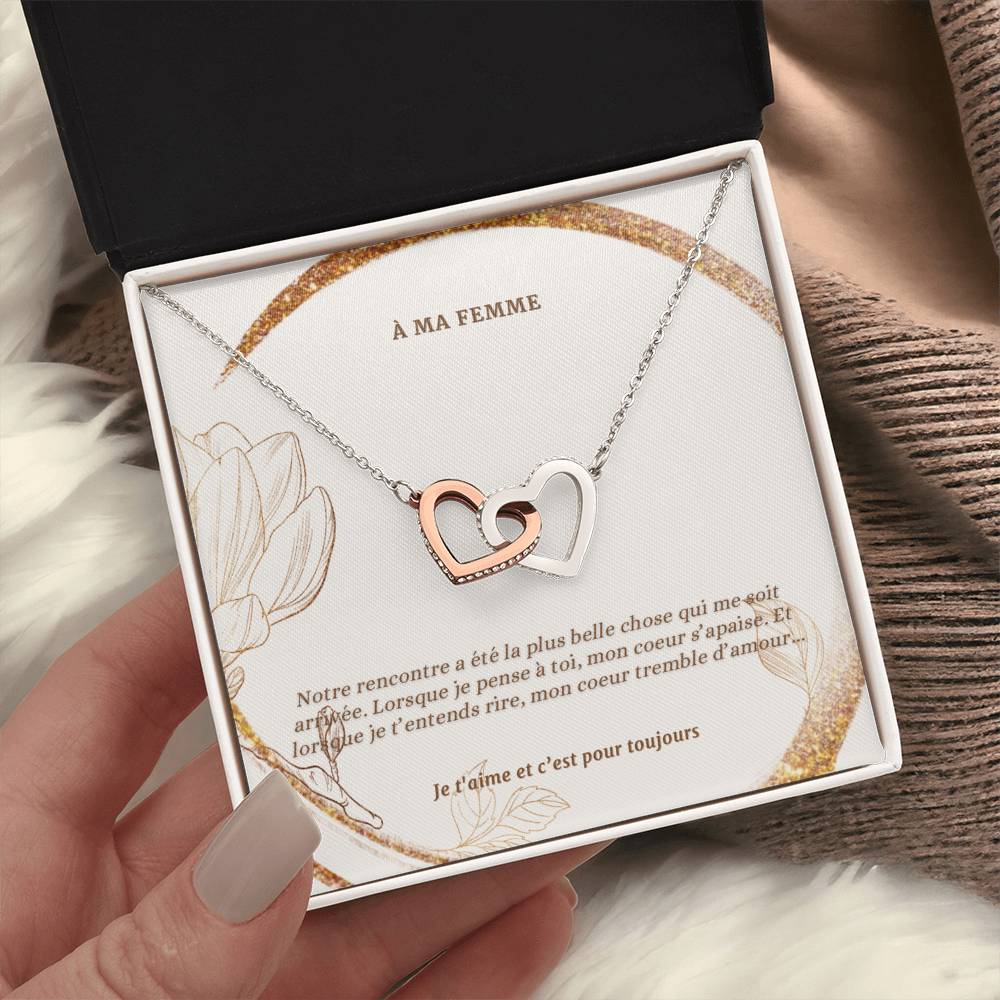 INFINITY  • Collier Déclaration d'amour Double Coeur