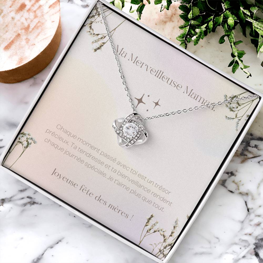 LOVEMAMA • Collier de la fête des mères Noeud d'Amour