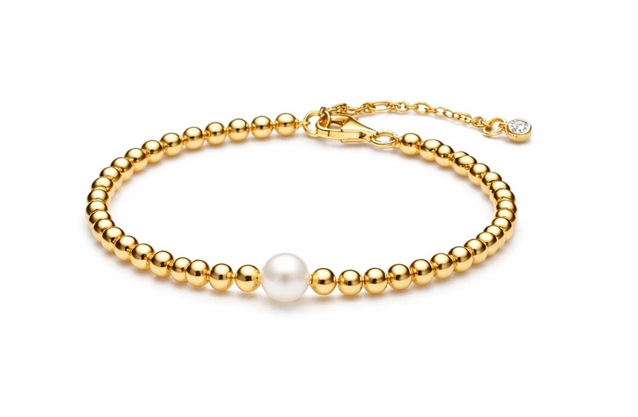 Bracelet Perle • Élégance Dorée