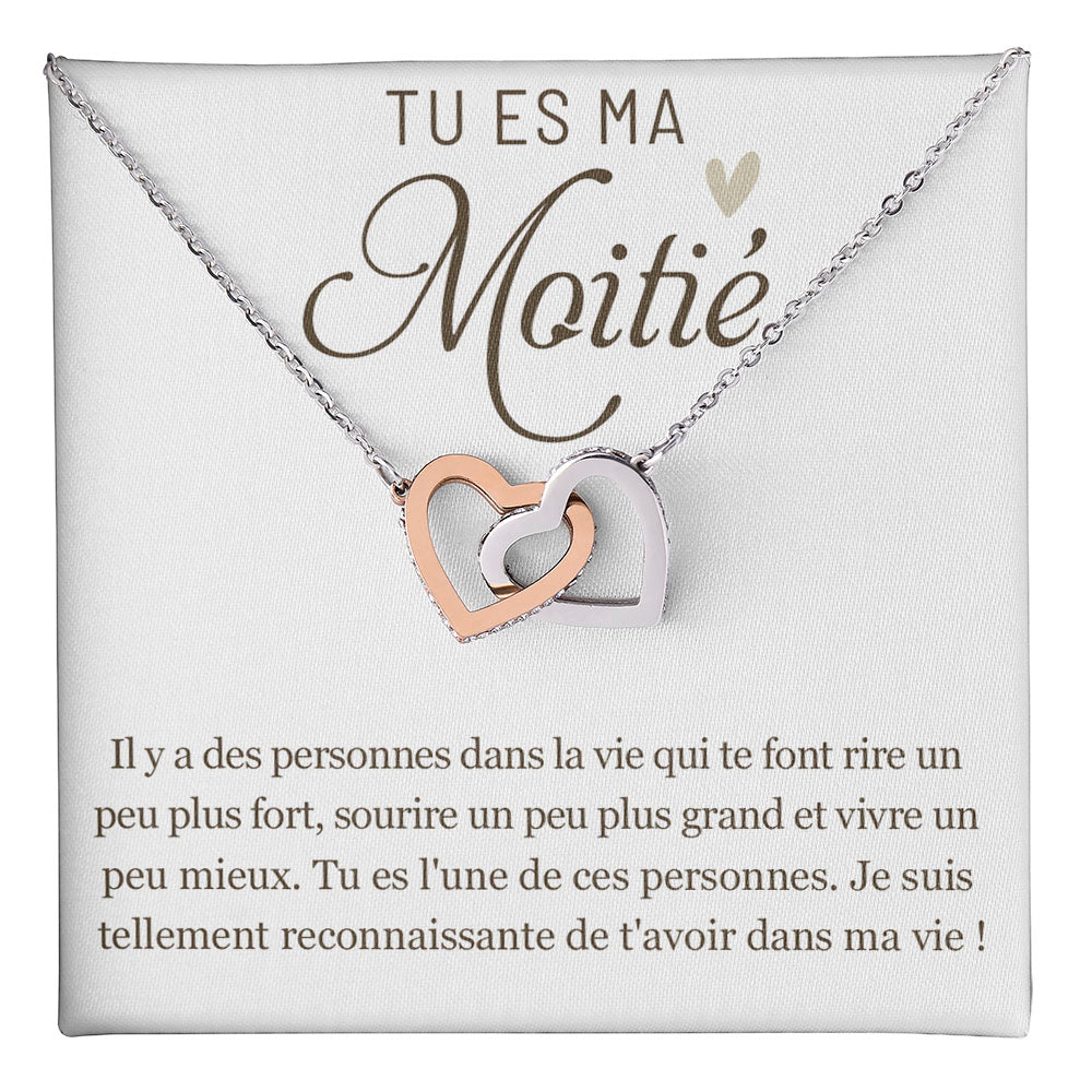 ONELOVE • Collier Meilleures Amies • Âmes Sœurs Double Cœur