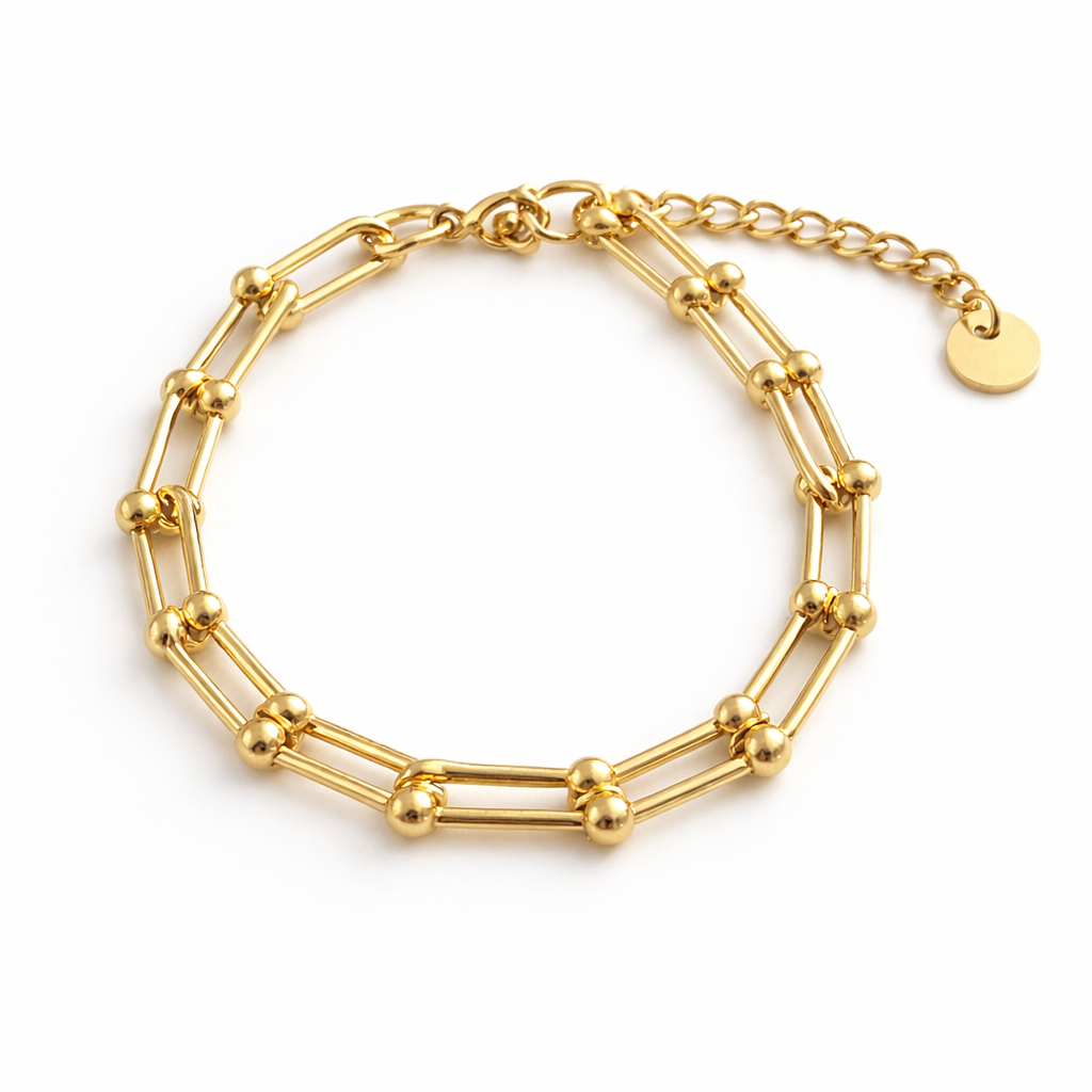 Bracelet Lien Doré • Élégance Intemporelle
