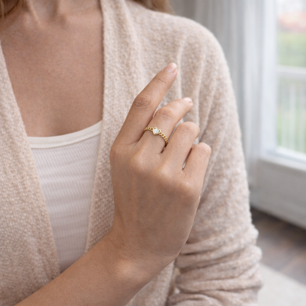 Bague Sélia • Chaîne d'Amour intemporelle