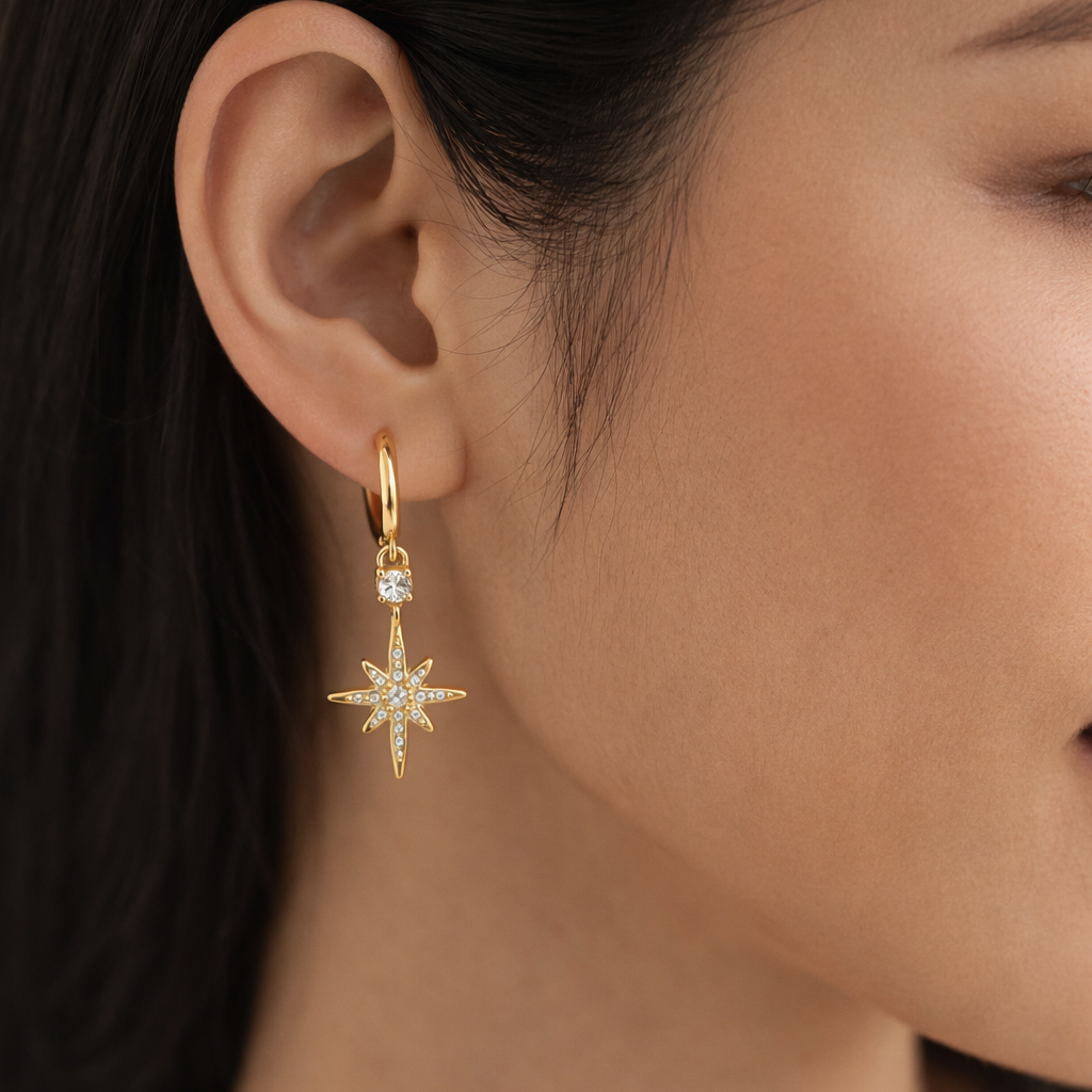 Boucles d'Oreilles Stella • Éclat intemporel
