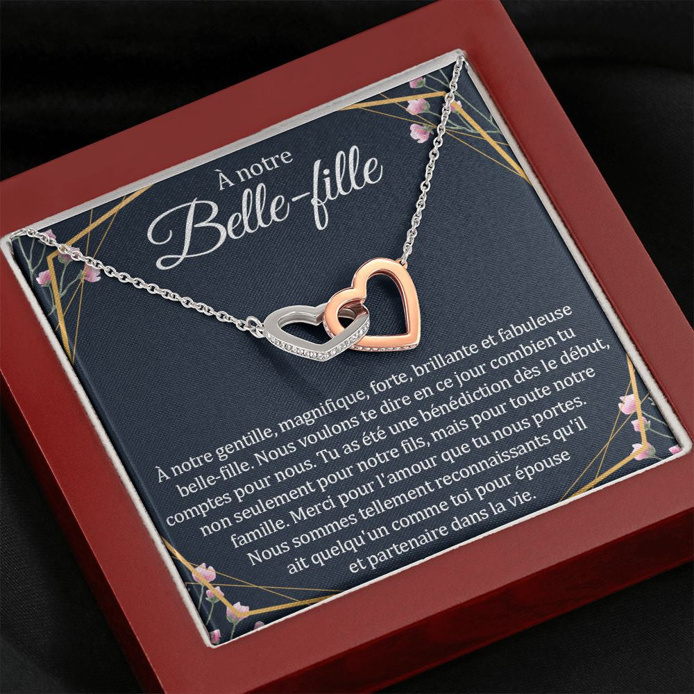 BELLA • Doppelherz-Halskette für die Schwiegertochter
