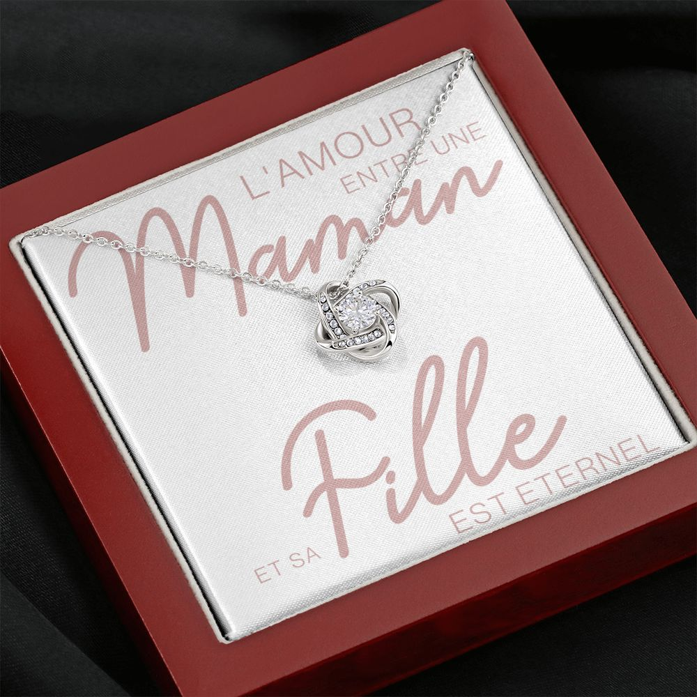 LOVYOUMOM • Collier de la fête des mères Noeud d'Amour - Lehnaa