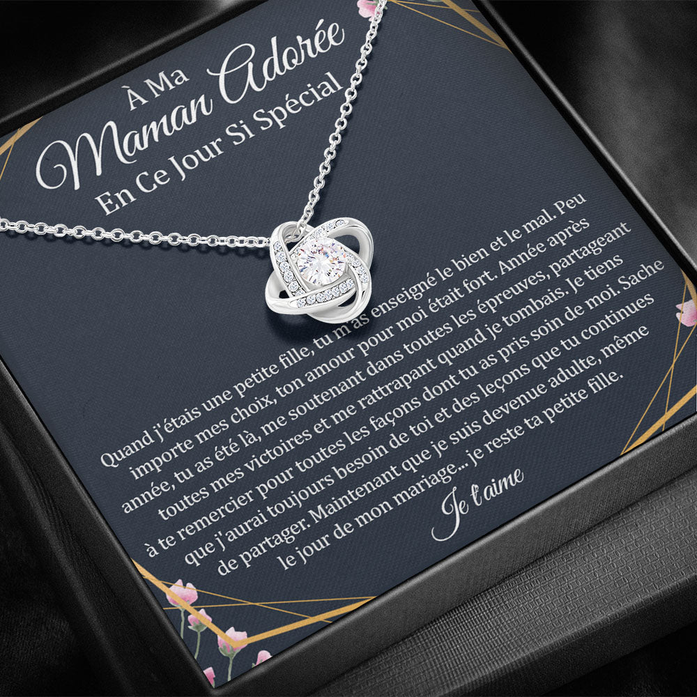 ONEMOM • Collier Déclaration Maman Noeud d'Amour