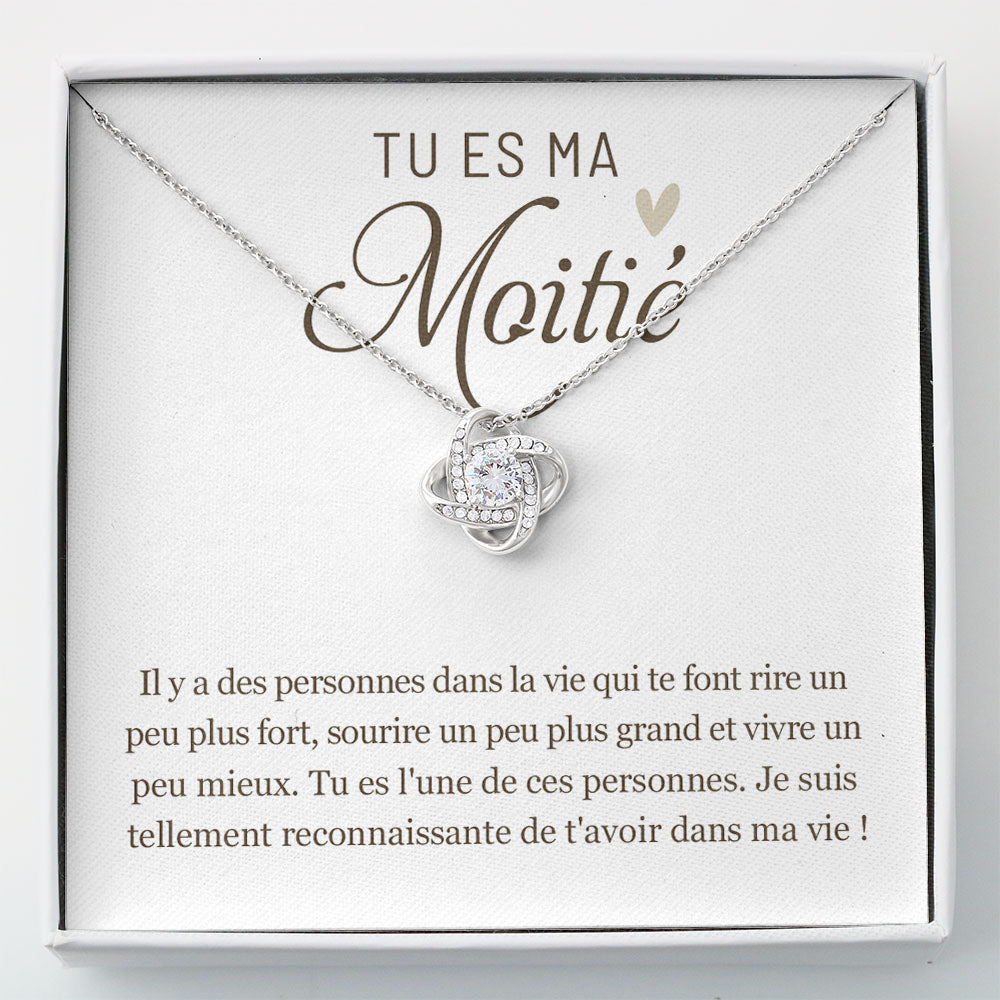 ONELOVE • Collier Meilleures Amies • Âmes Sœurs Noeud d'Amour