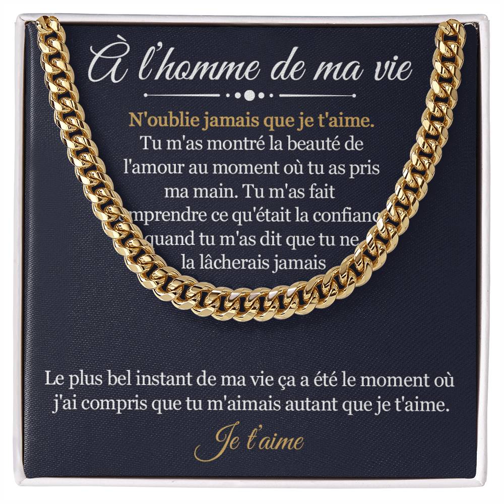 ETERNITY • Chaine Déclaration d'amour Pour Homme