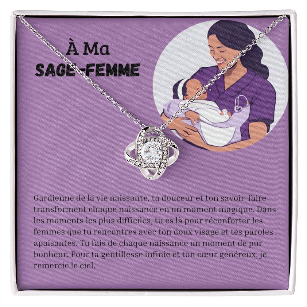 MIDWIVE • Collier Sage-femme Noeud d'Amour