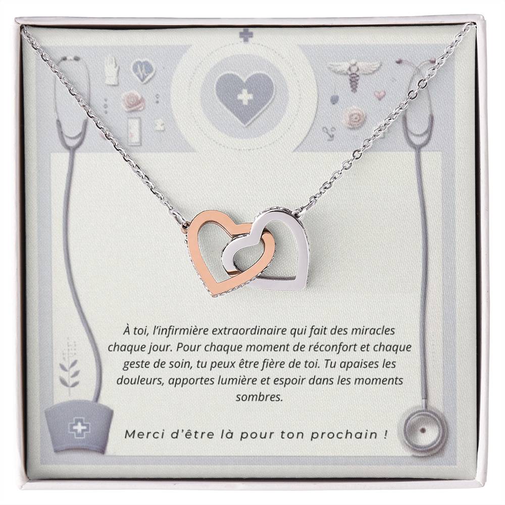 Collana Con Ciondolo A Due Cuori Intrecciati In Argento, Regalo Perfetto Per Mamma, Nonna, Moglie O Figlia Per Compleanno, Festa Della Mamma O Natale