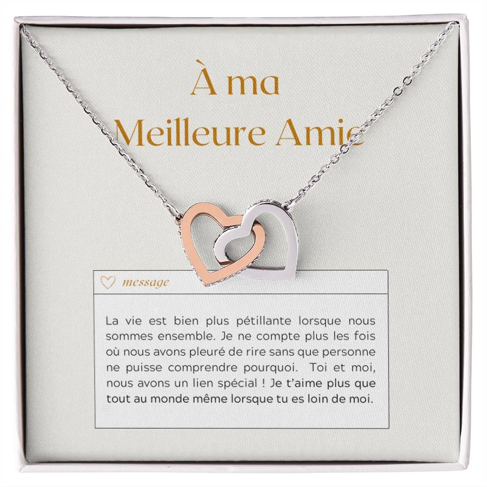 BFFLOVE • Collier Meilleures Amies Double Cœur