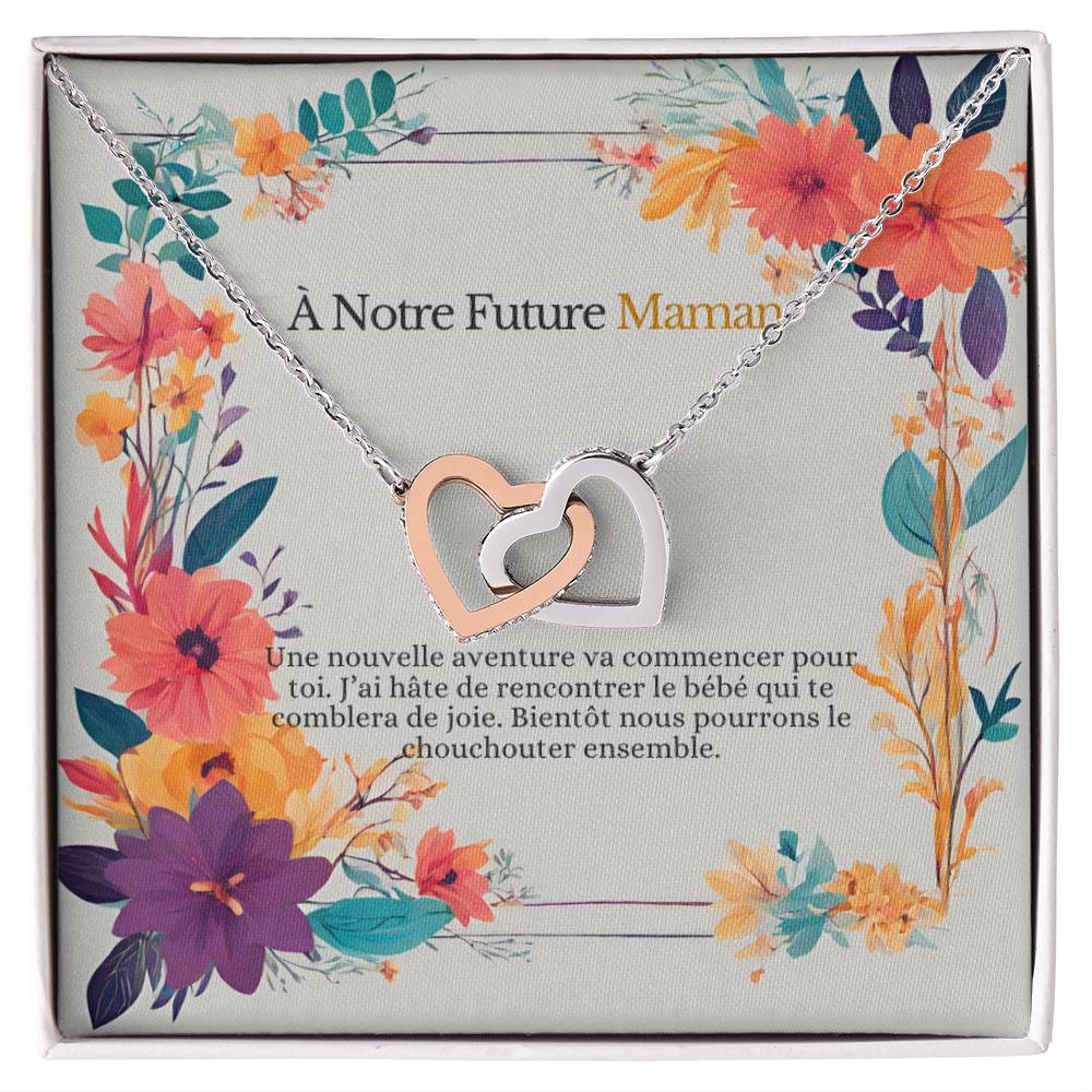 NEWLIFE • Collier Future Maman Double Cœur