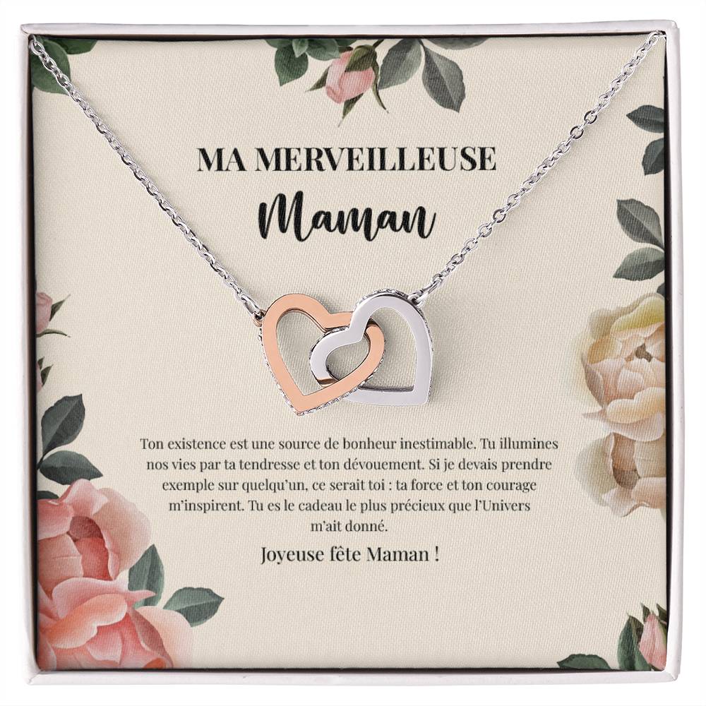 LOVEMAMA • Collier de la fête des mères Double Cœur