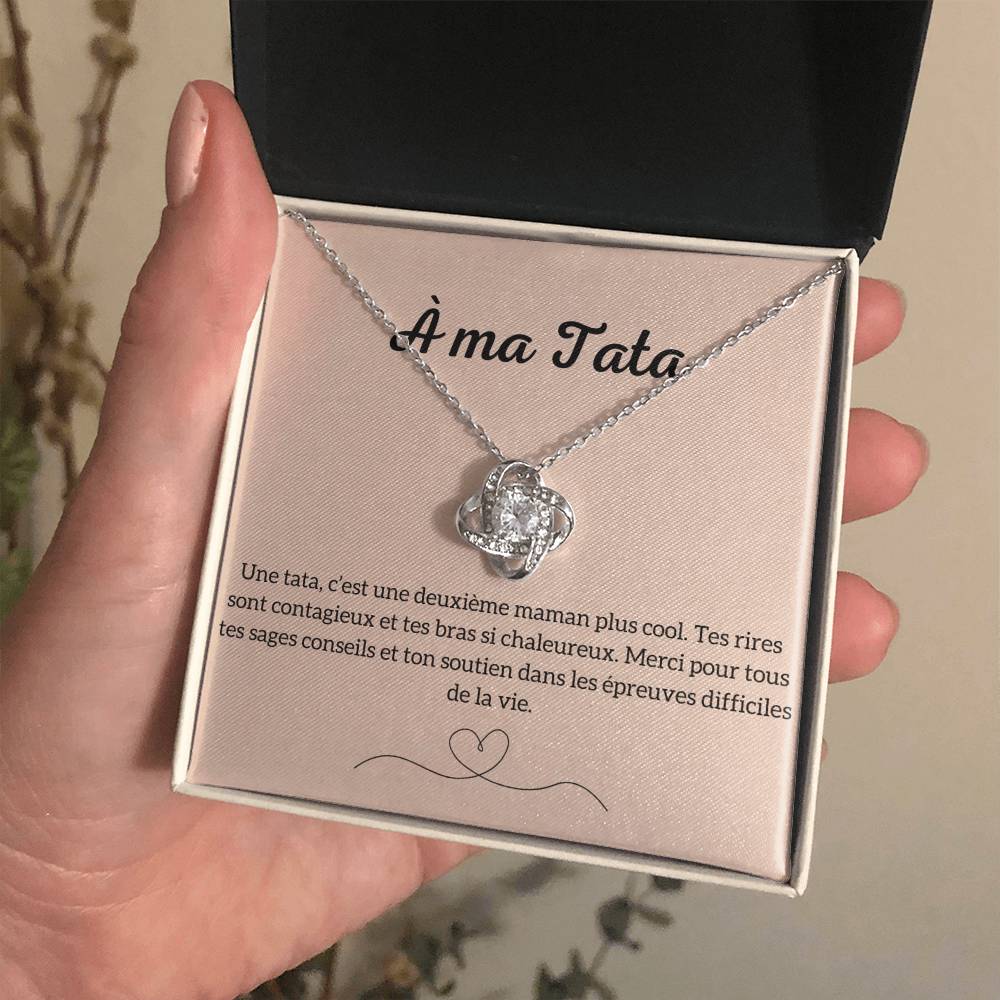 TATAMOUR • Collier pour ma tata Noeud d'Amour