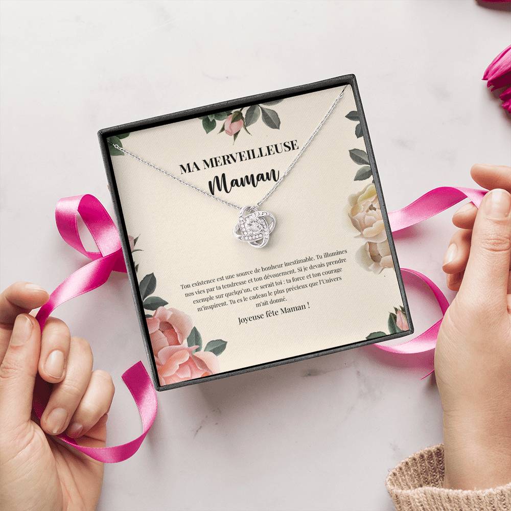 LOVEMAMA • Collier de la fête des mères Noeud d'Amour