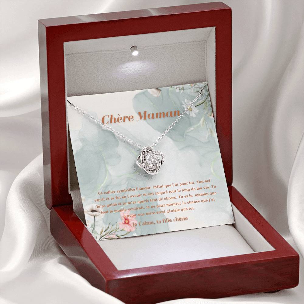 LOVEMAMA • Mom Love Knot Statement Necklace