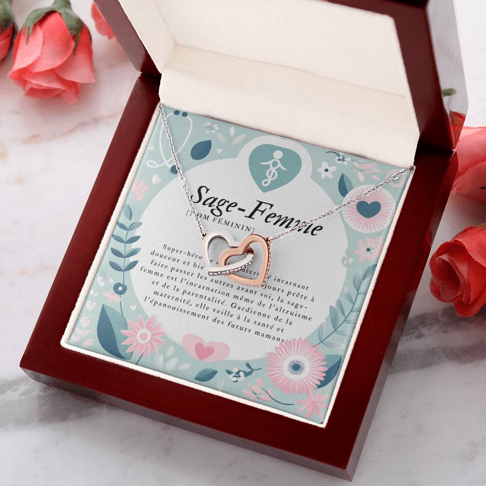 Midwive • Collar de partera de doble corazón
