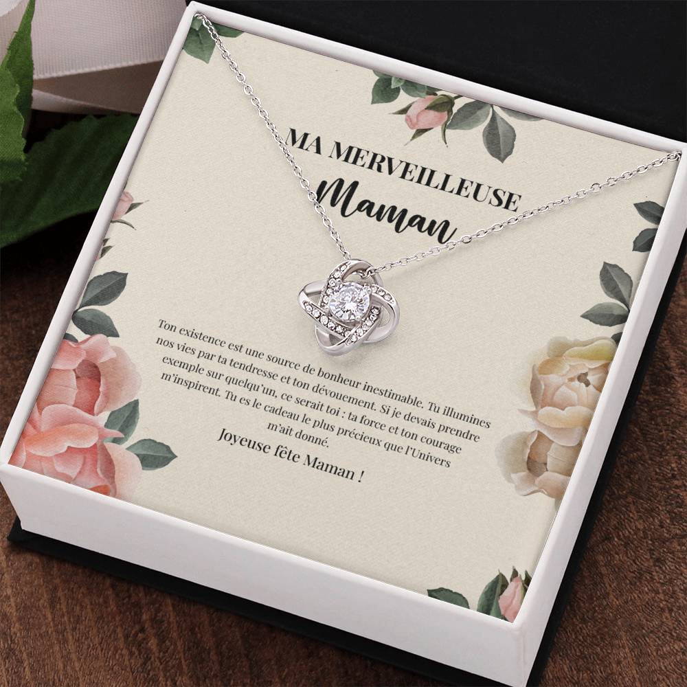 LOVEMAMA • Collier de la fête des mères Noeud d'Amour