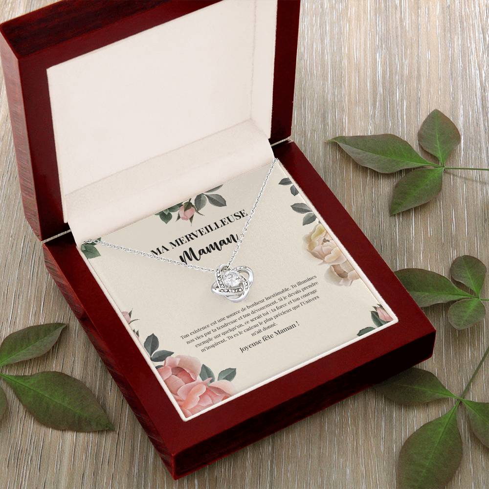 LOVEMAMA • Collier de la fête des mères Noeud d'Amour
