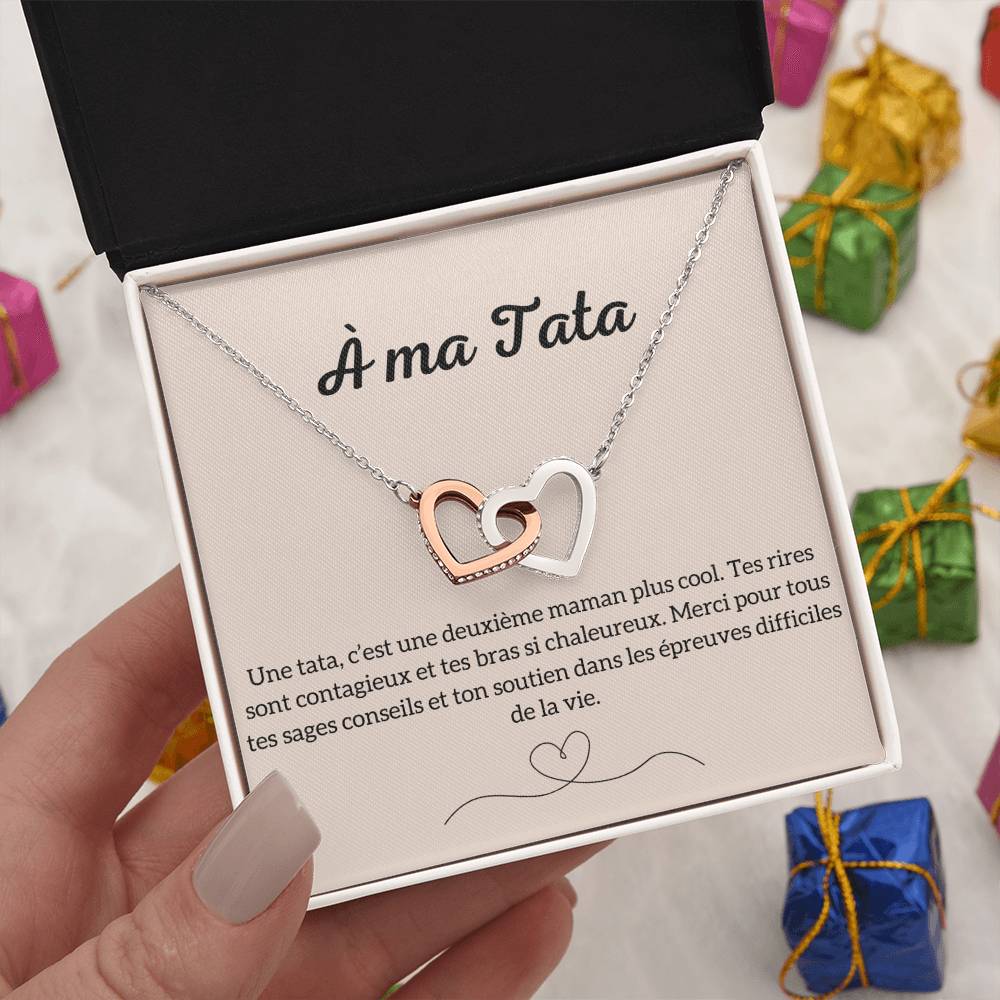 TATAMOUR • Collier pour ma tata Double Cœur