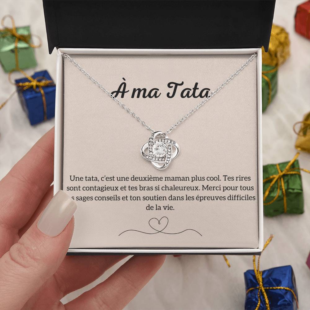 TATAMOUR • Collier pour ma tata Noeud d'Amour