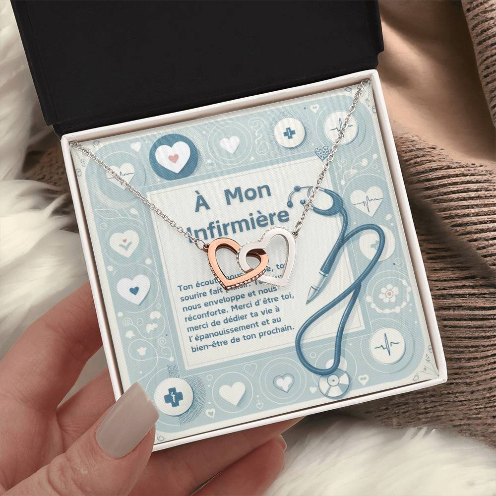 NURSE • Double Heart Nurse Necklace