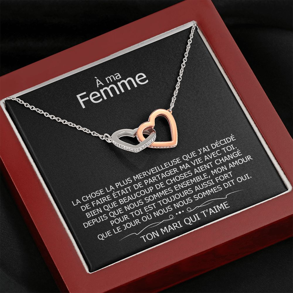 ETERNITY • Collier Déclaration d'amour Double Cœur - Lehnaa