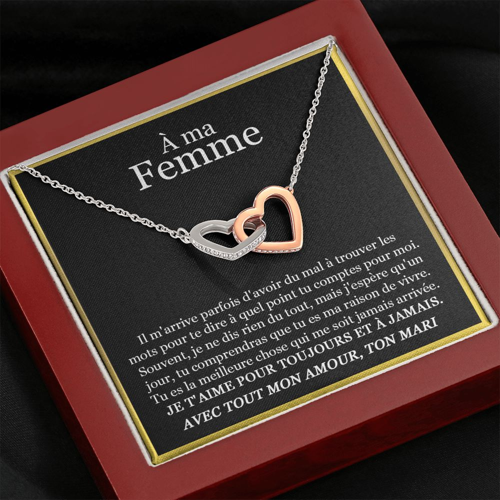 ETERNITY • Collier Déclaration d'amour Double Cœur - Lehnaa