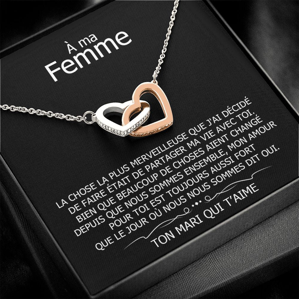 ETERNITY • Collier Déclaration d'amour Double Cœur - Lehnaa